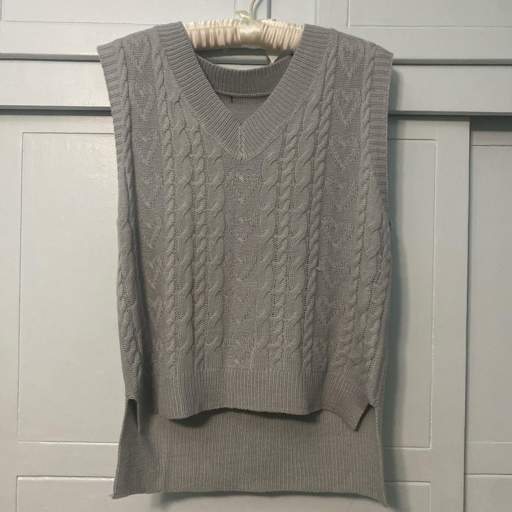 Light Grey Sweater Vest